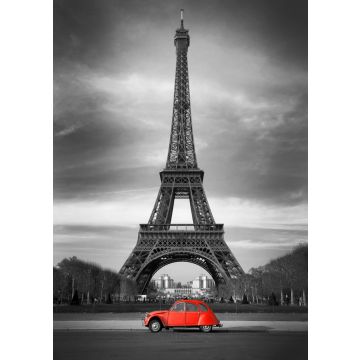 Lais Puzzle - Roter Wagen vor Eiffelturm Paris - 100, 200, 500 & 1.000 Teile