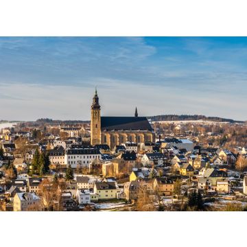 Lais Puzzle - Panorama von der Bergstadt Schneeberg im WInter - 100, 200, 500 & 1.000 Teile