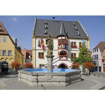 Lais Puzzle - Marktbrunnen und Rathaus in Volkach - 100, 200, 500 & 1.000 Teile