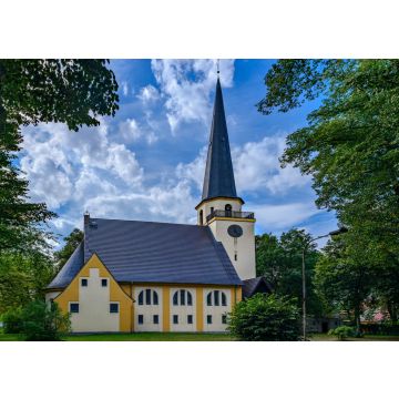 Lais Puzzle - Sakrlbau im Stil der Heimatschutzarchitektur: Evangelische Christuskirche in Groß Köris, Ansicht von Osten - 100, 200, 500 & 1.000 Teile