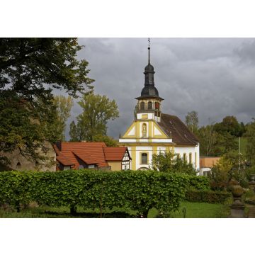 Lais Puzzle - Schloss Oberschwappach in Oberschwappach im Naturpark Steigerwald, Gemeinde Knetzgau, Landkreis Haßberge, Unterfranken, Franken, Deutschland - 100, 200, 500 & 1.000 Teile