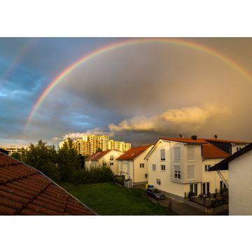 Lais Puzzle - Rodgau, Germany - September 11, 2017: Glowing double rainbow during sunset, photographed through a polarizer. - 100, 200, 500 & 1.000 Teile