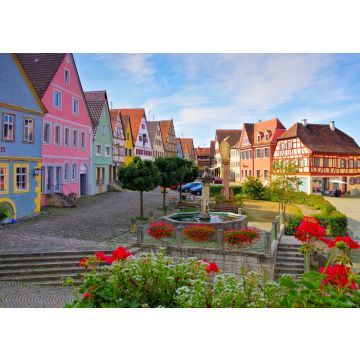 Lais Puzzle - die Stadt Aub mit Brunnen in Deutschland - the town Aub in Germany - 100, 200, 500 & 1.000 Teile