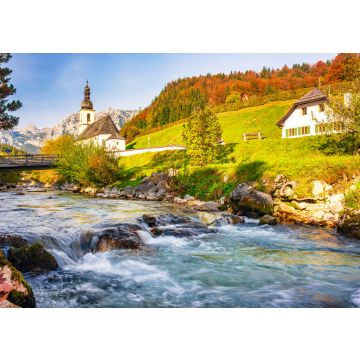Lais Puzzle - Ramsau bei Berchtesgaden Dorf an einem sonnigen Herbsttag, Bayern, Deutschland - 100, 200, 500 & 1.000 Teile