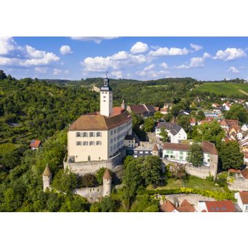 Lais Puzzle - Luftaufnahme, Burg Horneck, Burg des Deutschen Ordens, Gundelsheim, Odenwald, Baden-Württemberg, Deutschland - 100, 200, 500 & 1.000 Teile