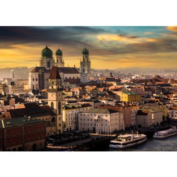 Lais Puzzle - Passau an der Donau, Deutschland. Blick auf die Stadt bei Sonnenuntergang mit schönem Himmel. - 100, 200, 500 & 1.000 Teile
