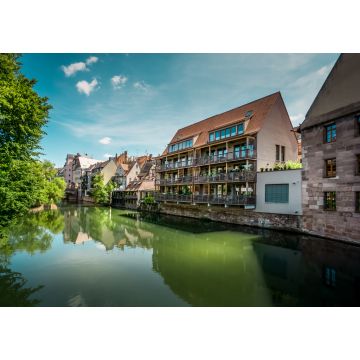 Lais Puzzle - Nürnberg, Blick vom Henkersteg zur Karlsbrücke, Pegnitz - 1.000 Teile