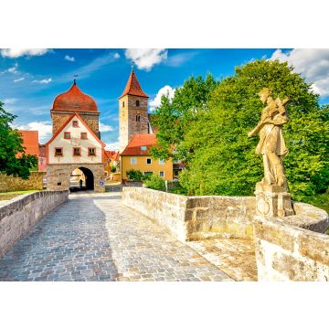 Lais Puzzle - Alte Brücke über die Altmühl von Ornbau in Mittelfranken, Bayern, Deutschlan - 100, 200, 500 & 1.000 Teile