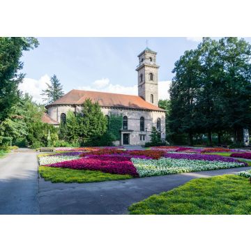 Lais Puzzle - Stadtpark in Fürth mit Kirche am blauen Himmel, Bayern Deutschland - 100, 200, 500 & 1.000 Teile