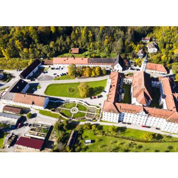 Lais Puzzle - Luftaufnahme Kloster Schäftlarn, Isartal, Oberbayern, Bayern, Deutschland - 100, 200, 500 & 1.000 Teile