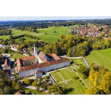 Lais Puzzle - Luftaufnahme des Klosters Dietramszell, Dietramszell, Tölzer Land, Oberbayern, Bayern, Deutschland - 1.000 Teile