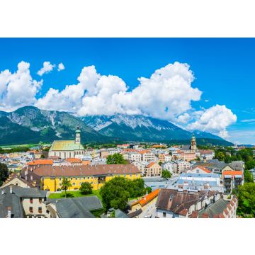 Lais Puzzle - Luftaufnahme der Stadt Hall in Tirol in Österreich von der Spitze der Burg Hasegg - 100, 200, 500 & 1.000 Teile