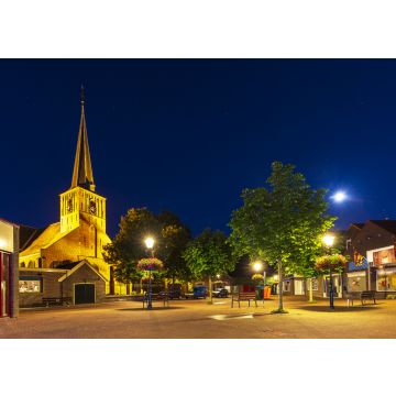 Lais Puzzle - Dorfplatz in Zoeterwoude-dorp während der Abenddämmerung. Eine kleine Stadt in den Niederlanden - 100, 200, 500 & 1.000 Teile