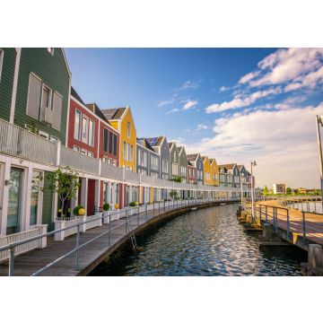 Lais Puzzle - Skyline von Houten mit berühmten Regenbogenhäusern in den Niederlanden - 100, 200, 500 & 1.000 Teile