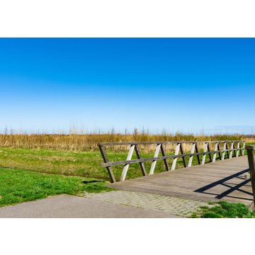 Lais Puzzle - Wanderweg und Holzbrücke im Erholungspark Zuidpolder in Barendrecht, Niederlande. Blauer Himmel - 100, 200, 500 & 1.000 Teile