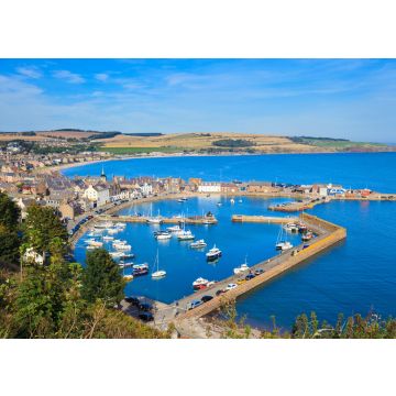 Lais Puzzle - Luftaufnahme des Hafens in der Bucht von Stonehaven, Aberdeenshire, Schottland - 100, 200, 500 & 1.000 Teile