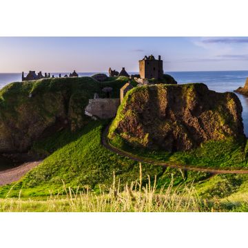 Lais Puzzle - Panoramablick auf Dunottar Castle bei Sonnenaufgang an der Ostküste von Schottland. Aberdeenshire, Vereinigtes Königreich - 100, 200, 500 & 1.000 Teile