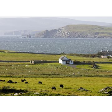 Lais Puzzle - Ein Blick über das Ackerland auf Bressay zum Mainland, Shetland, Schottland - 100, 200, 500 & 1.000 Teile