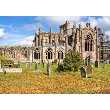 Lais Puzzle - Melrose Abbey Ruinen im Herbst - Scottish Borders - 100, 200, 500 & 1.000 Teile