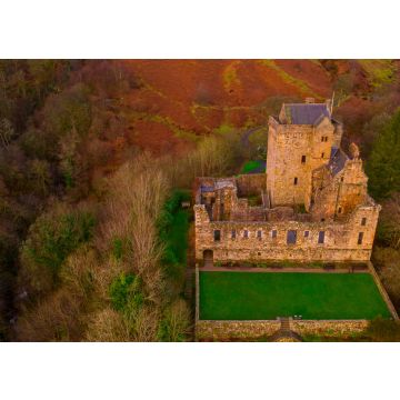 Lais Puzzle - Luftaufnahme der mittelalterlichen Ruine Castle Campbell in Glen Dollar, Clackmannanshire, Schottland - 100, 200, 500 & 1.000 Teile
