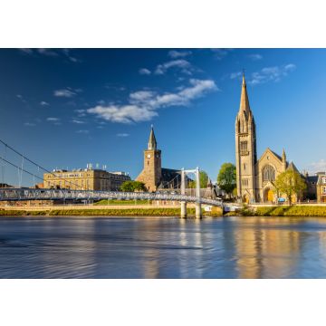 Lais Puzzle - Impression von Inverness und der Greig Street Bridge in Schottland - 100, 200, 500 & 1.000 Teile