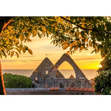 Lais Puzzle - Sommer-Sonnenuntergang über der Altstadt von Visby, Gotland, Schweden - 100, 200, 500 & 1.000 Teile