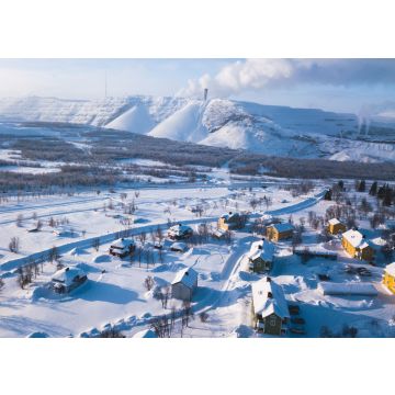 Lais Puzzle - Winteransicht von Kiruna, der nördlichsten Stadt Schwedens, Provinz Lappland, winterlich sonniges Bild, aufgenommen von einer Drohne - 100, 200, 500 & 1.000 Teile