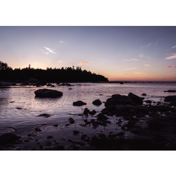Lais Puzzle - Wunderschoner Sonnenuntergang am steinigen Strand in Gävle, Schweden - 100, 200, 500 & 1.000 Teile