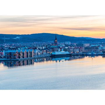 Lais Puzzle - Sonnenuntergang Luftaufnahme der schwedischen Stadt Sundsvall - 100, 200, 500 & 1.000 Teile