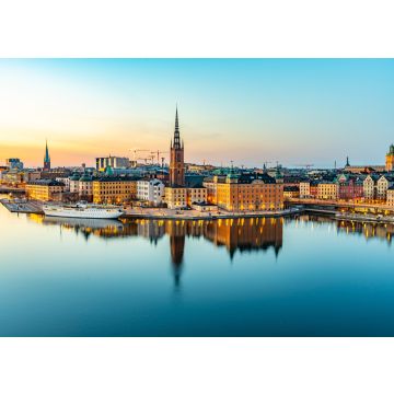Lais Puzzle - Sonnenuntergang Blick auf Gamla stan in Stockholm von Sodermalm Insel, Schweden - 100, 200, 500 & 1.000 Teile