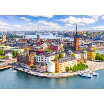 Lais Puzzle - Stockholm Altstadt (Gamla Stan) Stadtbild von Rathaus oben, Schweden - 100, 200, 500 & 1.000 Teile