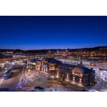 Lais Puzzle - Boras-Bahnhof - Schweden, die schöne Natur und Schnee - 100, 200, 500 & 1.000 Teile