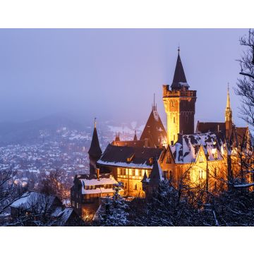 Lais Puzzle - Das Schloss in Wernigerode in einer kalten Winternacht - 40, 100, 200, 500 & 1.000 Teile