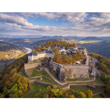 Lais Puzzle - Königstadt, sächsische Schweiz, Festung Königstein im Herbst - 40, 100, 200, 500 & 1.000 Teile
