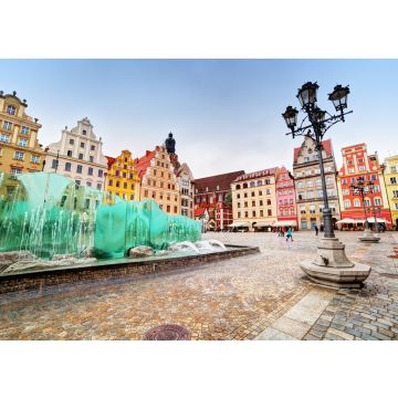 Lais Puzzle - Breslau, Polen. Der Marktplatz mit dem berühmten Springbrunnen - 100, 200, 500 & 1.000 Teile