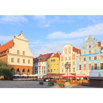 Lais Puzzle - Stettin - historische Mietshäuser auf dem Altstädter Ring und das gotisch-barocke Alte Rathaus an der polnischen Route der roten Gotik - 100, 200, 500 & 1.000 Teile