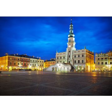Lais Puzzle - Marktplatz mit Rathaus in Zamość bei Nacht - 100, 200, 500 & 1.000 Teile