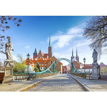 Lais Puzzle - Brücke zur Tumski-Insel (Dom) in Breslau, Polen - 100, 200, 500 & 1.000 Teile