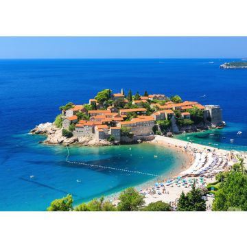 Lais Puzzle - Die Insel Sveti Stefan in Budva, Montenegro - 100, 200, 500 & 1.000 Teile