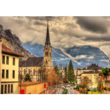Lais Puzzle - Blick auf die Kathedrale von St. Florin in Vaduz - Liechtenstein - 100, 200, 500 & 1.000 Teile