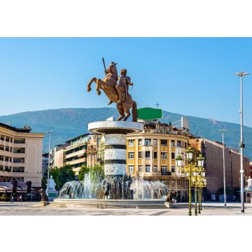 Lais Puzzle - Blick auf den Mazedonien-Platz in Skopje, Nordmazedonien - 100, 200, 500 & 1.000 Teile