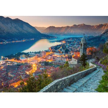 Lais Puzzle - Kotor, Montenegro. Schöne romantische Altstadt von Kotor bei Sonnenuntergang - 100, 200, 500 & 1.000 Teile