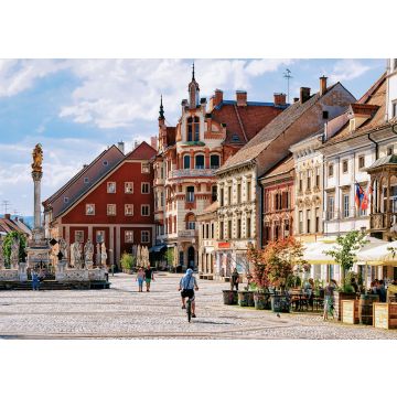 Lais Puzzle - Maribor Rathausplatz Slowenien Europa. Rathaus von Maribor und Pestsäule auf dem Hauptplatz, Untersteiermark, in Slowenien - 100, 200, 500 & 1.000 Teile