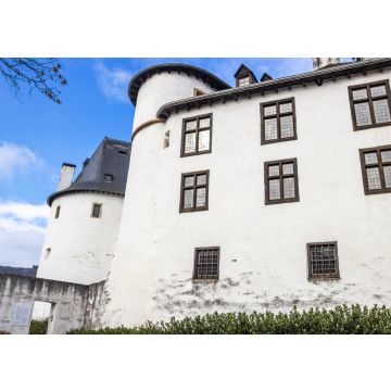 Lais Puzzle - Die Gebäude von Schloss Clerf an einem bewölkten Februartag, Teilansicht von außen - 100, 200, 500 & 1.000 Teile
