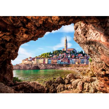 Lais Puzzle - Bled, Slowenien - Luftaufnahme der schönen Burg Bled (Blejski Grad) mit dem Bleder See (Blejsko Jezero), der Kirche Mariä Himmelfahrt und den Julischen Alpen im Hintergrund an einem Sommertag - 100, 200, 500 & 1.000 Teile