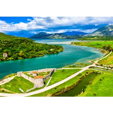 Lais Puzzle - Venezianisches Dreiecksschloss und der Vivari-Kanal bei Butrint in Albanien - 100, 200, 500 & 1.000 Teile