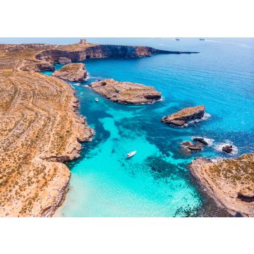 Lais Puzzle - Panorama Strand Blaue Lagune Comino Malta. Luftaufnahme - 100, 200, 500 & 1.000 Teile