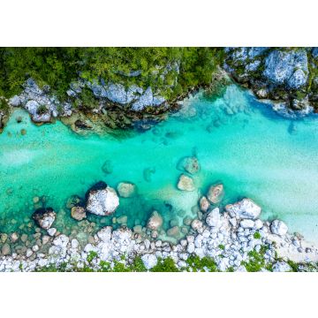 Lais Puzzle - Schöner Soca Fluss in Slowenien Europa. Luftaufnahme des Tals - 100, 200, 500 & 1.000 Teile