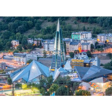 Lais Puzzle - Panoramablick auf die Stadt Andorra La Vella und Escaldes - Engordany, Andorra - 100, 200, 500 & 1.000 Teile