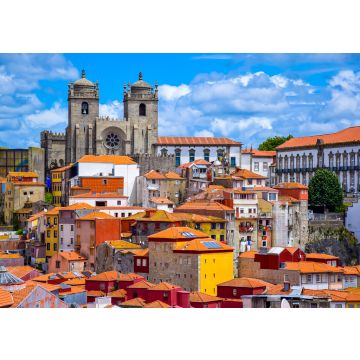 Lais Puzzle - Blick auf die Altstadt von Porto, Portugal mit der Kathedrale und bunten Gebäuden - 100, 200, 500 & 1.000 Teile